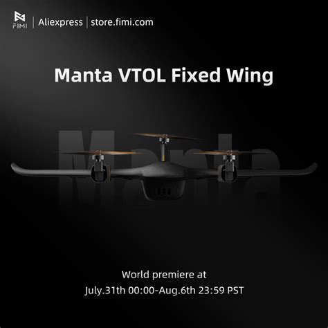 fimi manta vtol fixed wing  coming fimi official store