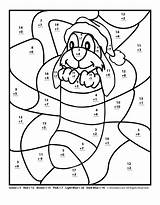 Coloring Subtraction Addition Pages Christmas Popular sketch template