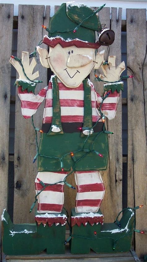 items similar  santas christmas elf wood craft pattern