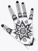 Henna Hand Mandala Tattoo Designs Mehndi Tattoos Drawing Hands Patterns Mandalas Fun Pages Coloring Colouring Portrait Self Project Indian Pattern sketch template