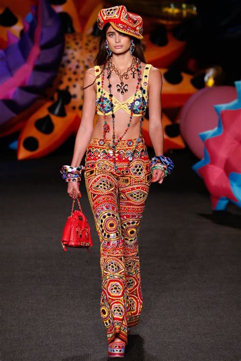 moschino brings  funky  colourful resort  collection