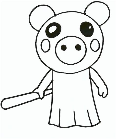 piggy roblox  coloring page  printable coloring pages  kids
