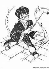 Potter Harry Coloring sketch template