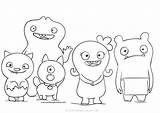 Ugly Dolls Coloring Pages Uglydolls Kids Doll Drawing Dog Printable Bestcoloringpagesforkids Bat sketch template