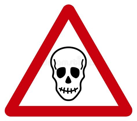 warning sign death stock illustration illustration  prohibited