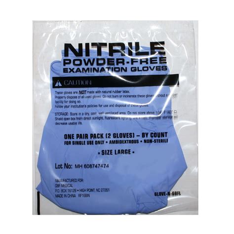 packaged pairs  nitrile gloves mcr medical