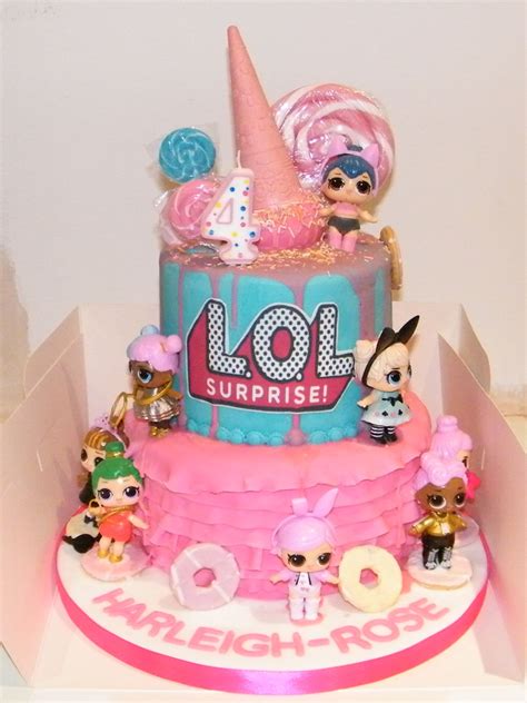 lol surprise birthday cake cakecentralcom