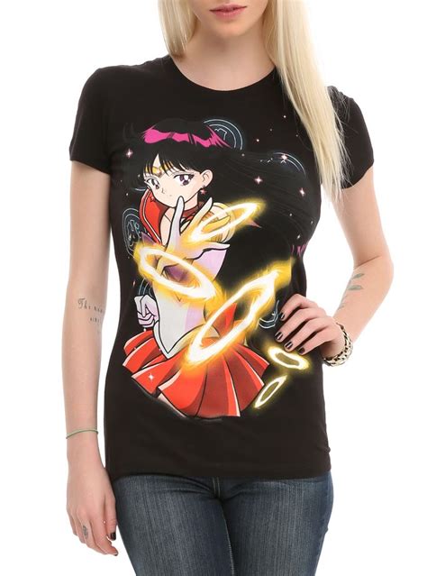 sailor moon sailor mars girls t shirt hot topic anime goods pinterest mars shirts and