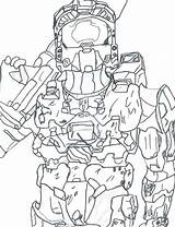 Coloring Pages Halo Master Chief Getcolorings Getdrawings Color sketch template