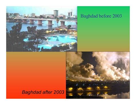 iraq before and after war