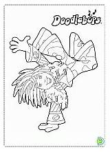 Coloring Doodlebops Dinokids Pages Book sketch template