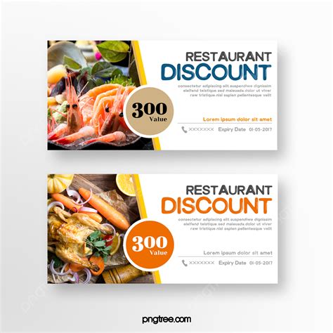 restaurant food coupons template   pngtree
