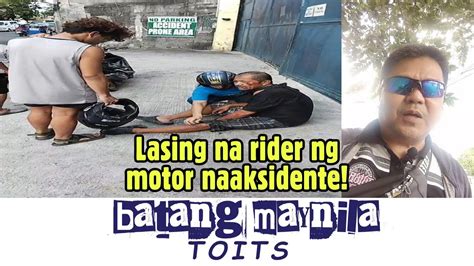 lasing na rider ng motor naaksidente paalala wag magmotor ng nakainom