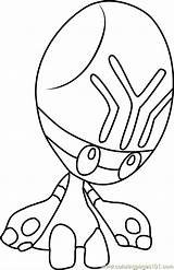 Elgyem Pokémon Krookodile Coloringpages101 sketch template