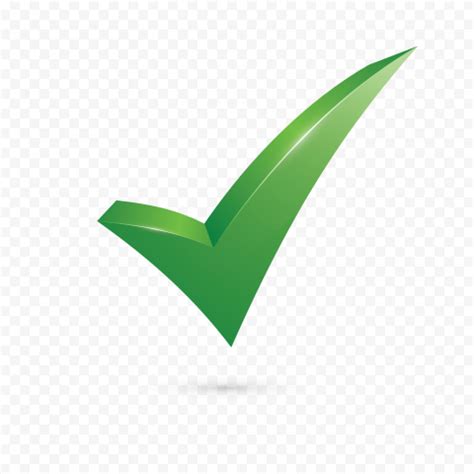 hd green check true tick mark icon sign png citypng