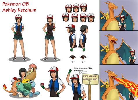 Pokemon Gender Bender Ashley Character Sheet By
