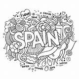 Spanien Lettering sketch template