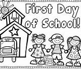 First Coloring School Pages Preschool Printable Getcolorings Complete sketch template