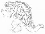 Gamera Mooncalfe Godzilla sketch template