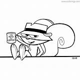 Squirrel Magnifying sketch template