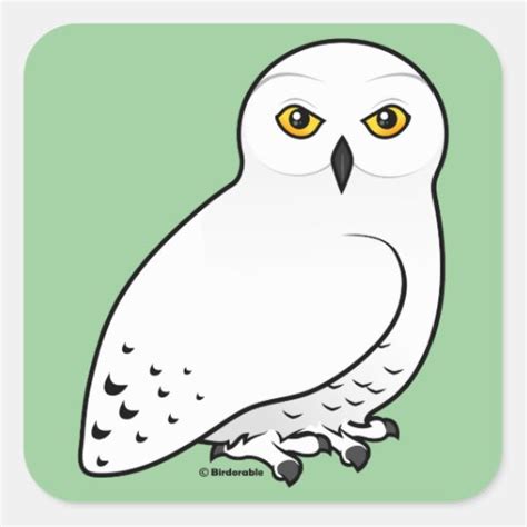 cute cartoon snowy owl stickers  sticker transfer designs zazzle uk