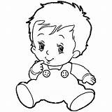 Coloring Boy Baby Pages Popular sketch template