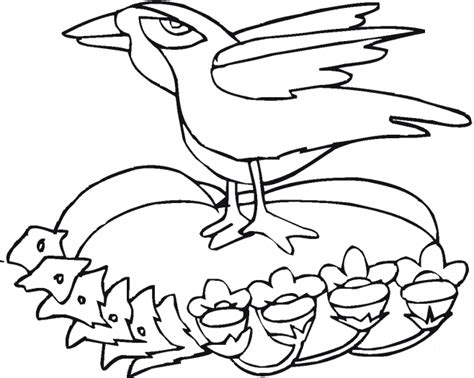 raven coloring page animals town  raven color sheet