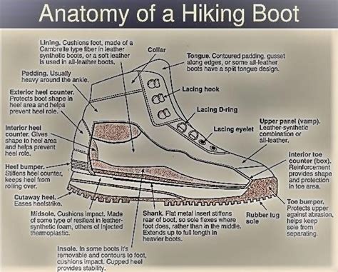 construction   hiking boot comprehensive guide diagram hiking boots hiking boots