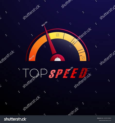 top speed logo gradient stock vector royalty   shutterstock