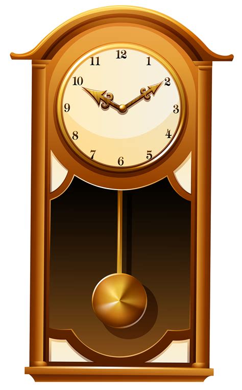 antique pendulum wall clock png wall clock clipart large size png
