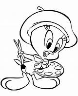 Tweety Coloring Printable Sheet Colouring Print Topcoloringpages Artist sketch template