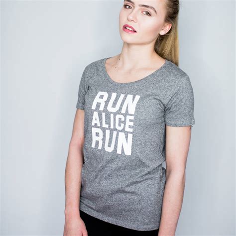 personalised running  shirt  rosie willett designs notonthehighstreetcom