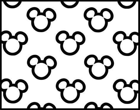 baby mickey outline faces coloring page wecoloringpagecom