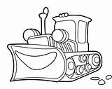Coloring Pages Bulldozer Crane Rink sketch template