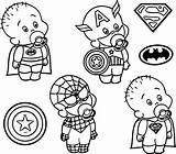 Coloring Baby Heroes Captain Wecoloringpage Pages sketch template