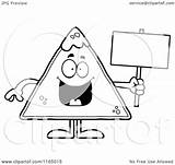 Chip Tortilla Mascot Holding Sign Coloring Salsa Clipart Cartoon Cory Thoman Outlined Vector 2021 Clipartof sketch template