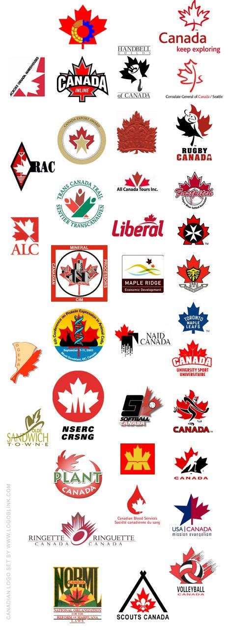 canadian logo set  canadian logos logoblinkcom