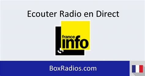 france info direct ecouter radio boxradios