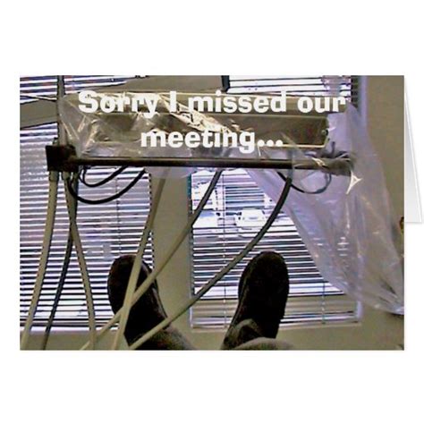 Sorry I Missed Our Meeting Greeting Card Zazzle