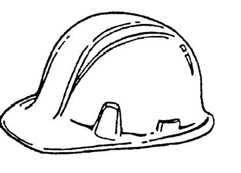 construction hat coloring page coloring pages