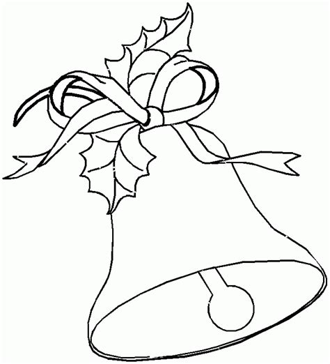 christmas bells coloring pages coloring home