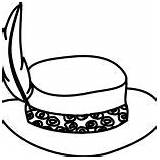 Coloring Pages Hat Stylish sketch template