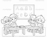 Classroom Coloring Pages Rules Getcolorings Color Getdrawings Printable sketch template