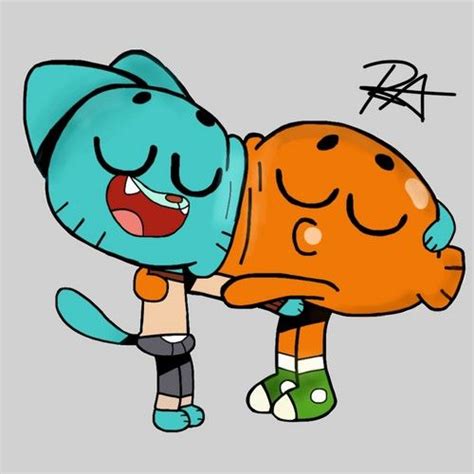 the amazing world of gumball fan art gumball and darwin fanart the