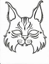 Bobcat Masky Fasching Coloringhome Maske Basteln Karneval Masque Lynx Getdrawings Lince Paintingvalley Predskolaci článku Zdroj sketch template
