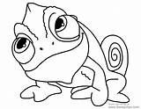 Pascal Rapunzel Coloring Drawing Disney Tangled Chameleon Pages Cute Template Printable Sketch Disneyclips Clipartmag Lineart Pdf Funstuff sketch template