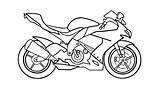Motorcycle Drawing Motor Sketch Easy Outline Draw Motorbike Bike Motorrad Drawings Racing Cycle Super Amazing Getdrawings رسم Sketches sketch template