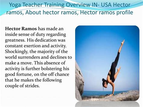 Ppt 100 Most Influential Yoga Teachers In Usa Hector Ramos About