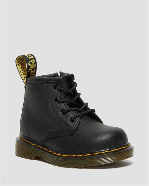 infant  softy  leather lace  boots dr martens