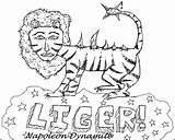 Dynamite Napoleon Liger Drawing Coloring Pages Template Paintingvalley Drawings November sketch template